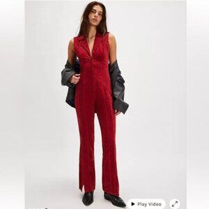 Free People NWOT CRVY Ring The Alarm Corduroy One-Piece - S (short)